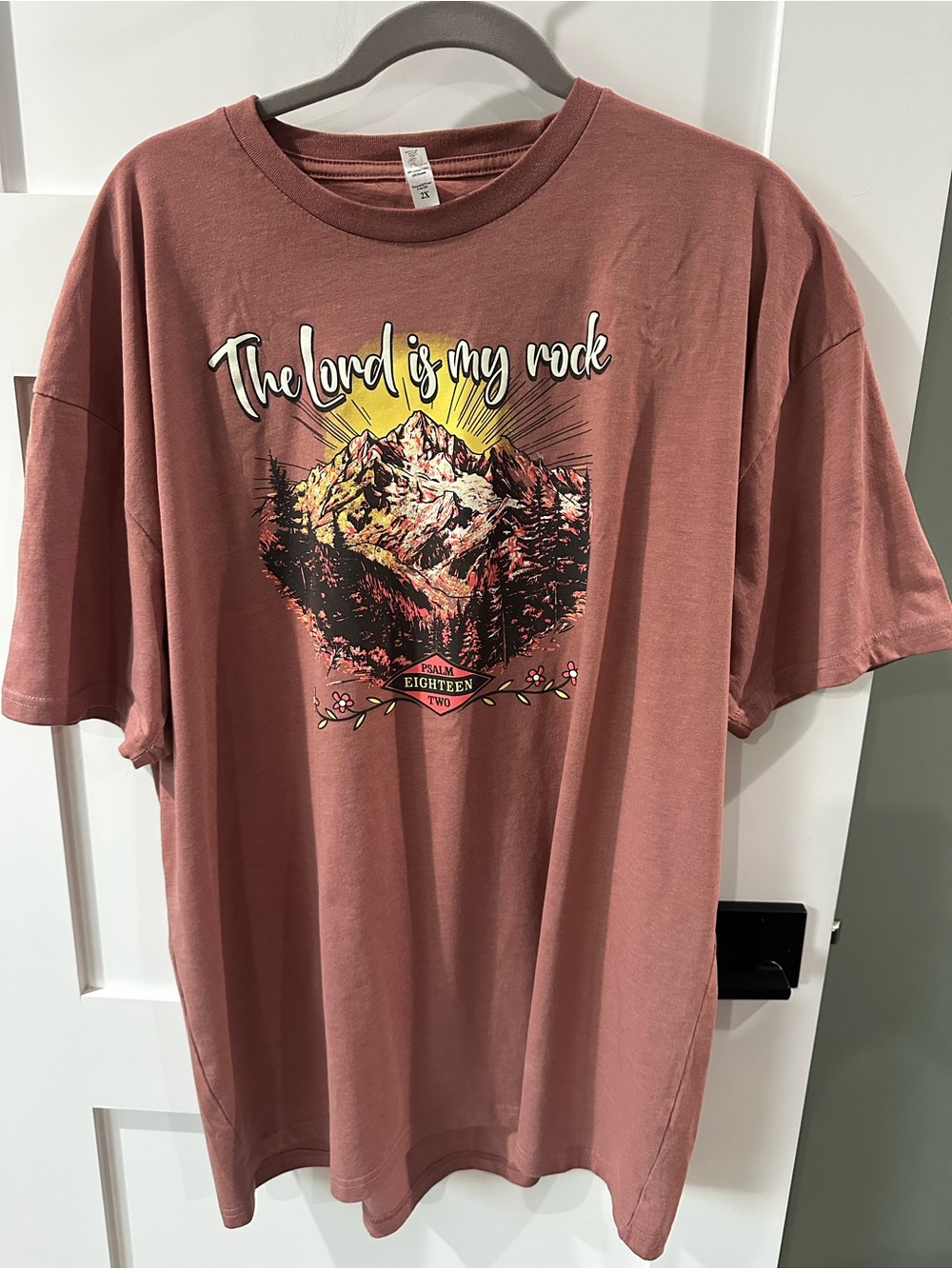 Love In faith NWOT The Lord Is My rock Psalm 18:2 T Shirt Size 2X